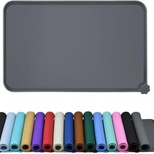 Waterproof Pet Feeding Mat with High Raised Edges