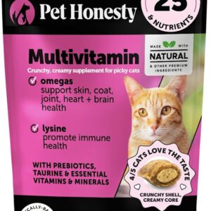 Cat Multivitamin Crunchy & Creamy Chews - Cat Treats for Health