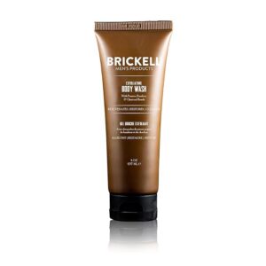 Brickell Men's Exfoliating Body Wash, Natural and Organic Body
