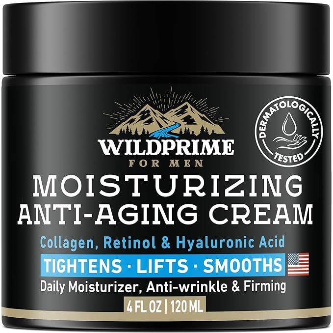 Men's Face Moisturizer Cream - Anti Aging & Wrinkle - Made in USA