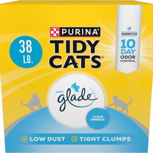 Purina Tidy Cats Clumping Multi Cat Litter, Glade Clear Springs - 38 lb. Box
