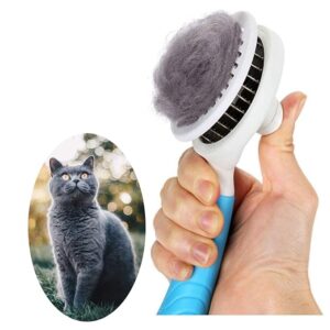 Cat Grooming Brush, Pets Skin Friendly Self Cleaning