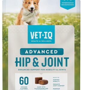VetIQ Advanced Hip & Joint Chews For Dogs, 60 Count