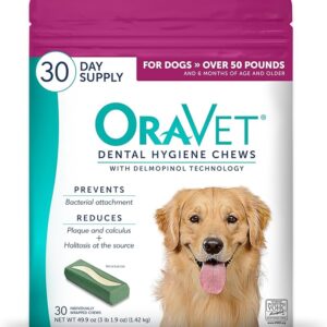ORAVET Dental Chews for Dogs, Oral Care and Hygiene Chews
