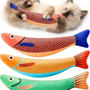 Potaroma Cat Toys Saury Fish, 3 Pack