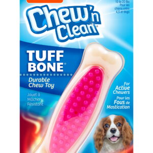 Hartz Chew n Clean Tuff Bone Dog Toy, Small, Color May Vary